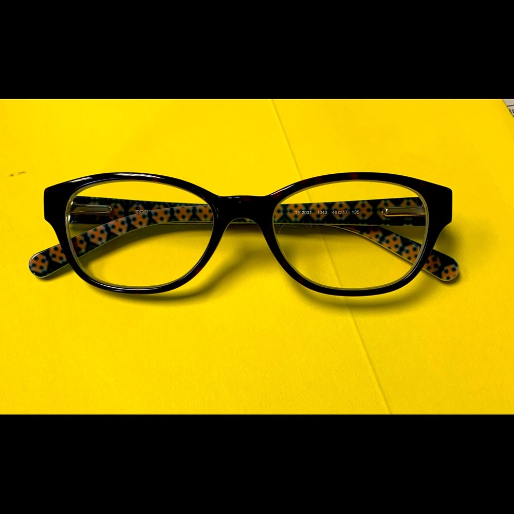 Tory Burch eyeglass frame.
